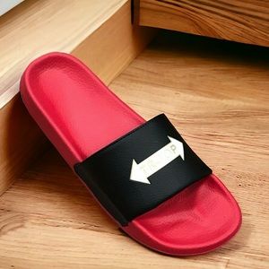 Men's Troop Arrow Slide Red Black Fli Flops